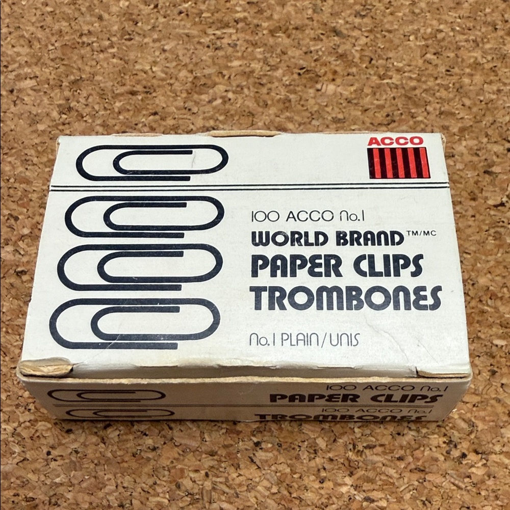 Vintage ACCO World Brand Paper Clips